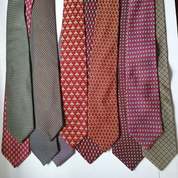 Brooks Brothers Makers Mens Ties Lot of 11 Silk - Picture 1 of 5